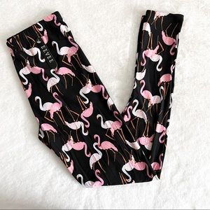 Women's One Size Leggings - Flamingos